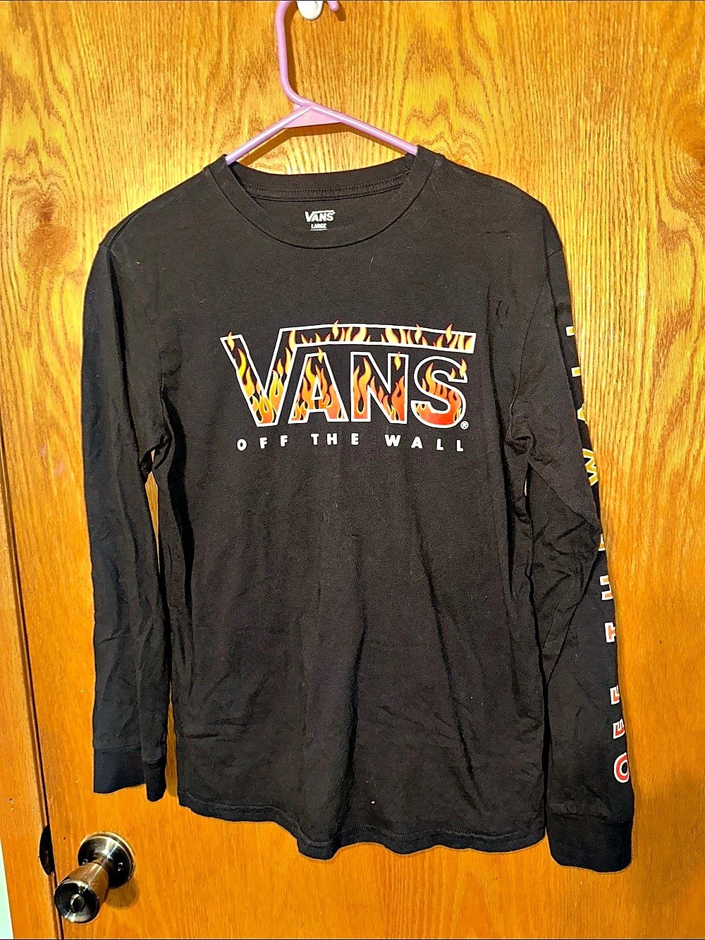 Vans Flame Logo Long Sleeve T-Shirt
